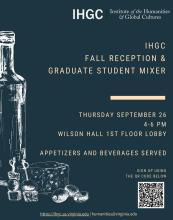 IHGC Welcome Reception poster