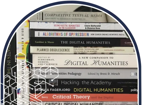 Stack of Digital Humanities books